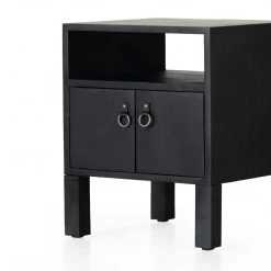 FOUR HANDS JANUS END TABLE: BLACK Furniture