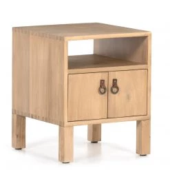 FOUR HANDS JANUS END TABLE: NATURAL