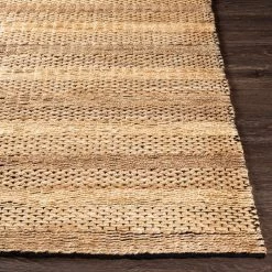 SURYA JASMINE 01 WOVEN JUTE RUG: TAN