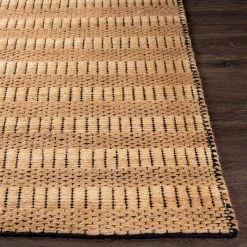 SURYA JASMINE 02 WOVEN JUTE RUG: CAMEL