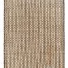 SURYA JASMINE 03 WOVEN JUTE RUG: NATURAL, BLACK