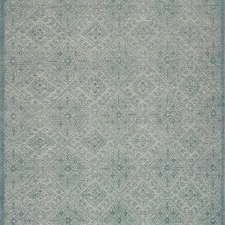 LOLOI JAVA 04 WOOL RUG: AQUA