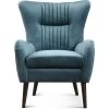 UTTERMOST JEWEL SEA BLUE VELVET ARM CHAIR