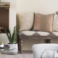 SURYA Pillows + Decor EMBROIDERED INDIRA PILLOW