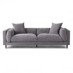 MOES Furniture JOEY GREY CORDUROY SOFA