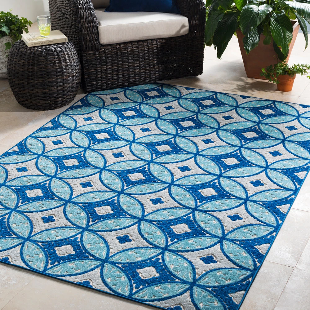SURYA JOIE OUTDOOR RUG: AQUA, BLUE 5 SURYA JOIE OUTDOOR RUG: AQUA, BLUE