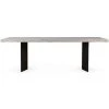 MOES JOSHUA WHITEWASHED ACACIA LIVE-EDGE DINING TABLE Furniture