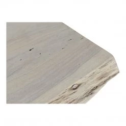 MOES JOSHUA WHITEWASHED ACACIA LIVE-EDGE DINING TABLE Furniture