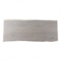 MOES JOSHUA WHITEWASHED ACACIA LIVE-EDGE DINING TABLE Furniture