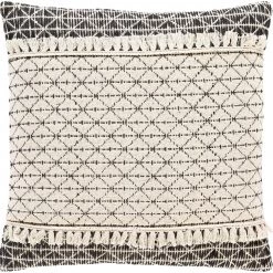 SURYA Pillows + Decor JESSIE BLACK + IVORY PILLOW