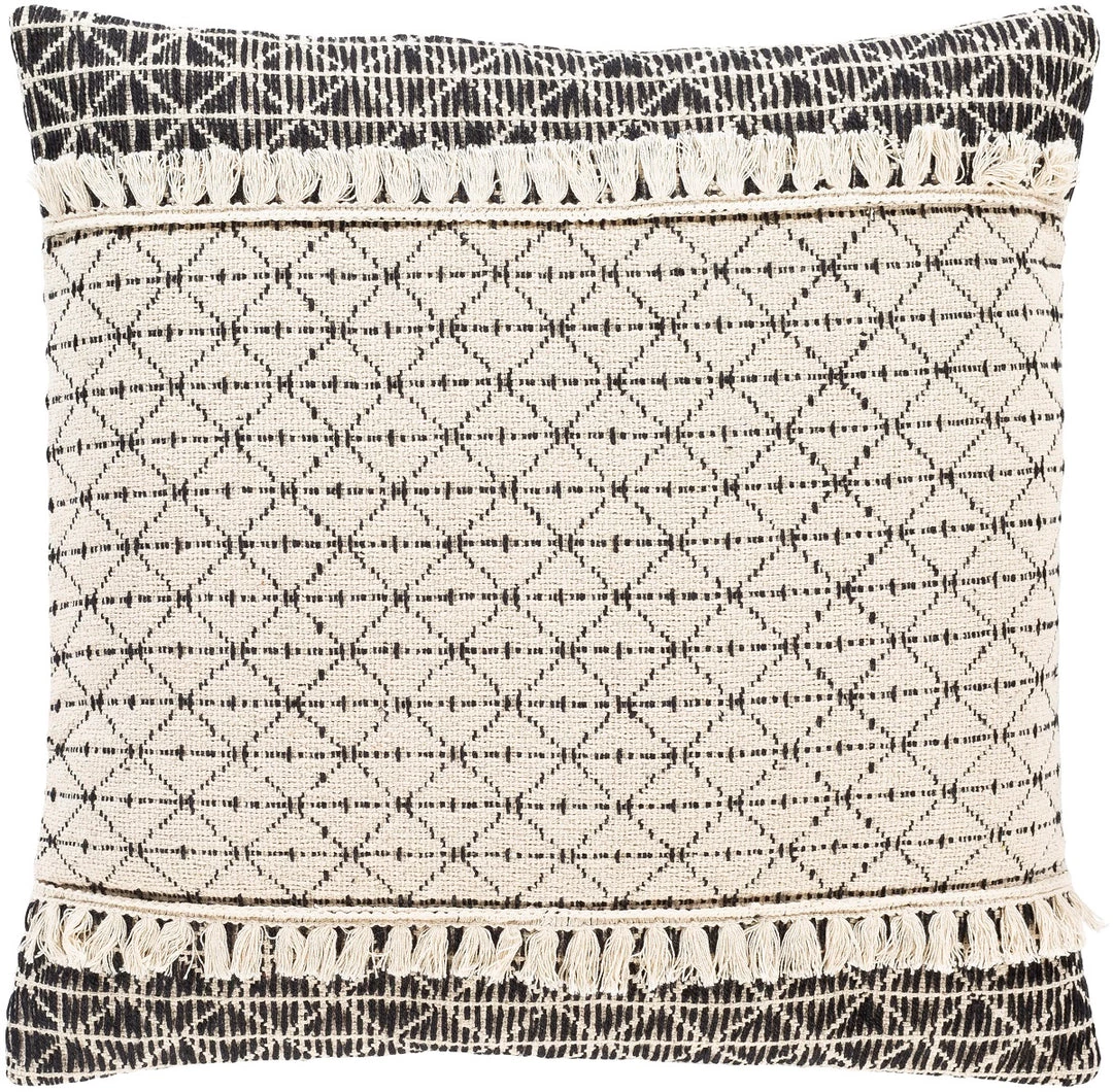 SURYA Pillows + Decor JESSIE BLACK + IVORY PILLOW 2 SURYA Pillows + Decor JESSIE BLACK + IVORY PILLOW