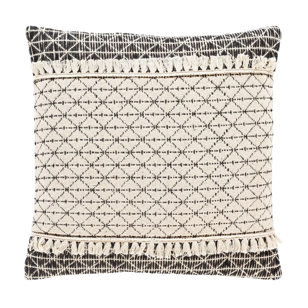 SURYA Pillows + Decor JESSIE BLACK + IVORY PILLOW 1 SURYA Pillows + Decor JESSIE BLACK + IVORY PILLOW