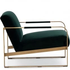 FOUR HANDS JULES SAPPHIRE MARINE VELVET ARM CHAIR Furniture