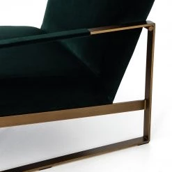 FOUR HANDS JULES SAPPHIRE MARINE VELVET ARM CHAIR Furniture