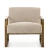 FOUR HANDS JULES STONE WASH ECRU LINEN ARM CHAIR Furniture