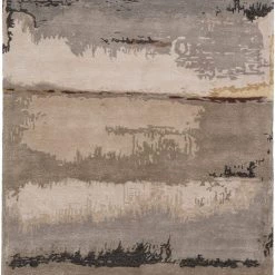 JAIPUR JUNA WOOL + VISCOSE RUG: STONE, TAUPE