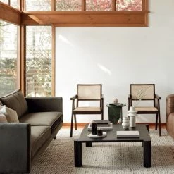 MOES Furniture JUNI BLACK OAK POST COFFEE TABLE