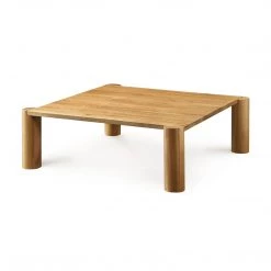 MOES JUNI WHITE OAK POST COFFEE TABLE Furniture