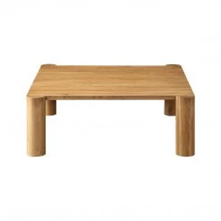 MOES JUNI WHITE OAK POST COFFEE TABLE Furniture