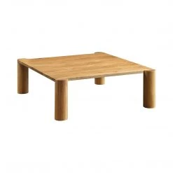 MOES JUNI WHITE OAK POST COFFEE TABLE Furniture