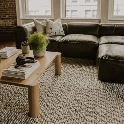 MOES JUNI WHITE OAK POST COFFEE TABLE Furniture