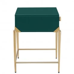 TOV JUNIPER GREEN LACQUER NIGHTSTAND Furniture