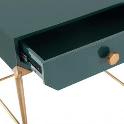 TOV JUNIPER GREEN LACQUER NIGHTSTAND Furniture