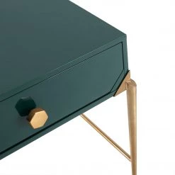 TOV JUNIPER GREEN LACQUER NIGHTSTAND Furniture
