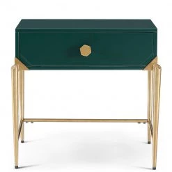The Design-Tap Sales 4 TOV JUNIPER GREEN LACQUER NIGHTSTAND Furniture