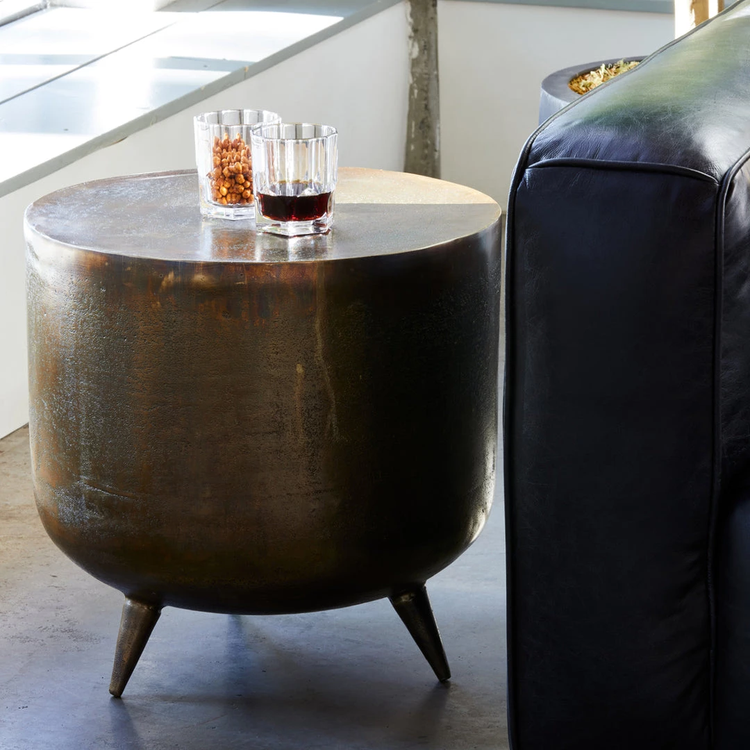 MOES Living Room JURI COPPER PATINA DRUM TABLE 5 MOES Living Room JURI COPPER PATINA DRUM TABLE
