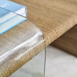HOOKER PLAYA JUTE + GLASS COFFEE TABLE Furniture