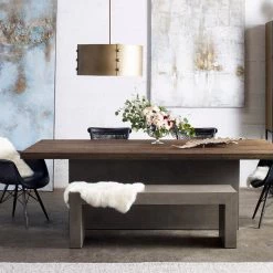 MOES KAIA INDOOR-OUTDOOR CONCRETE BENCH Living Room