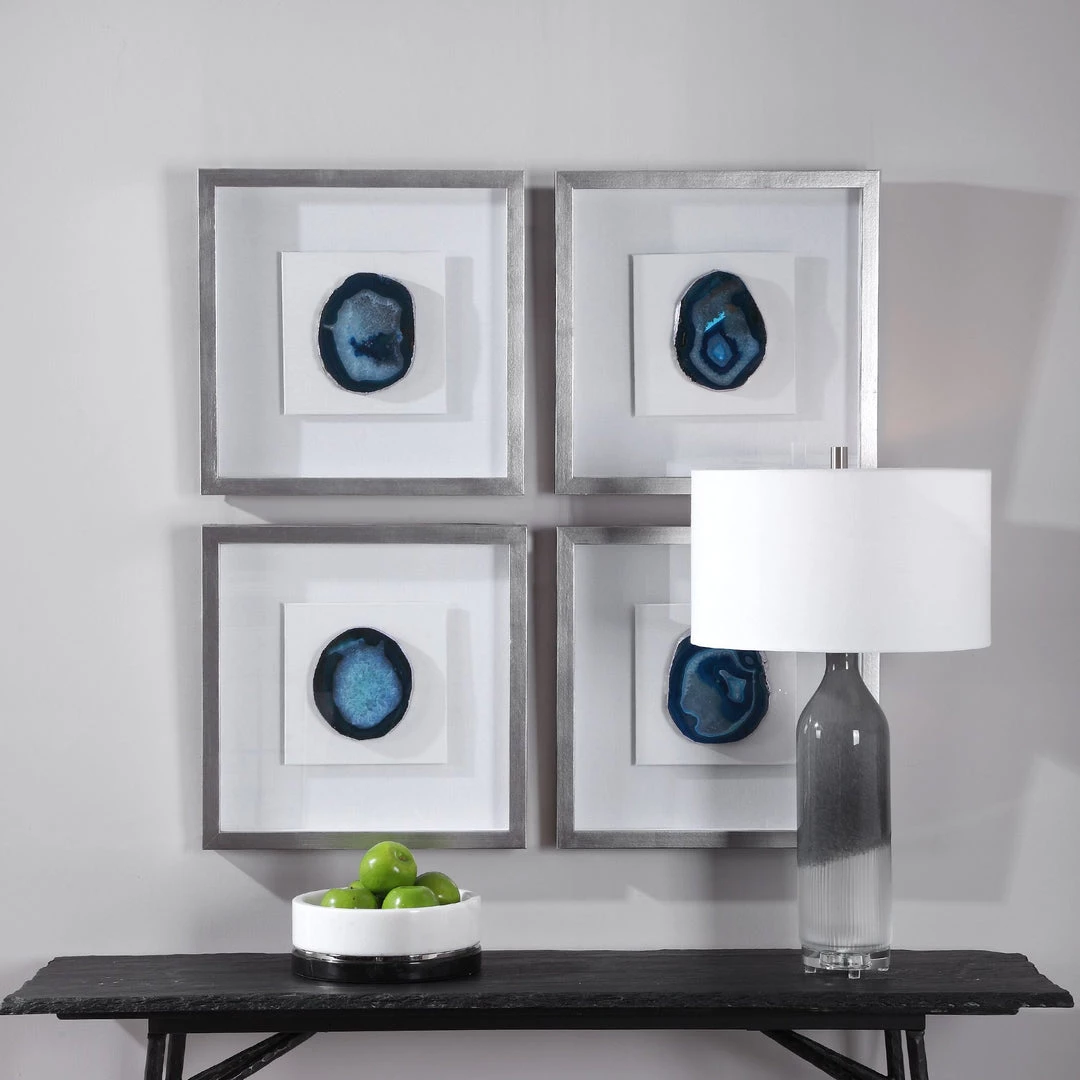UTTERMOST Wall Sculptures + Decor KALIA BLUE AGATE SHADOW BOX 2 UTTERMOST Wall Sculptures + Decor KALIA BLUE AGATE SHADOW BOX
