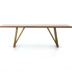 FOUR HANDS KAPRI DECO BRONZE + WALNUT DINING TABLE Furniture 11 FOUR HANDS KAPRI DECO BRONZE + WALNUT DINING TABLE Furniture