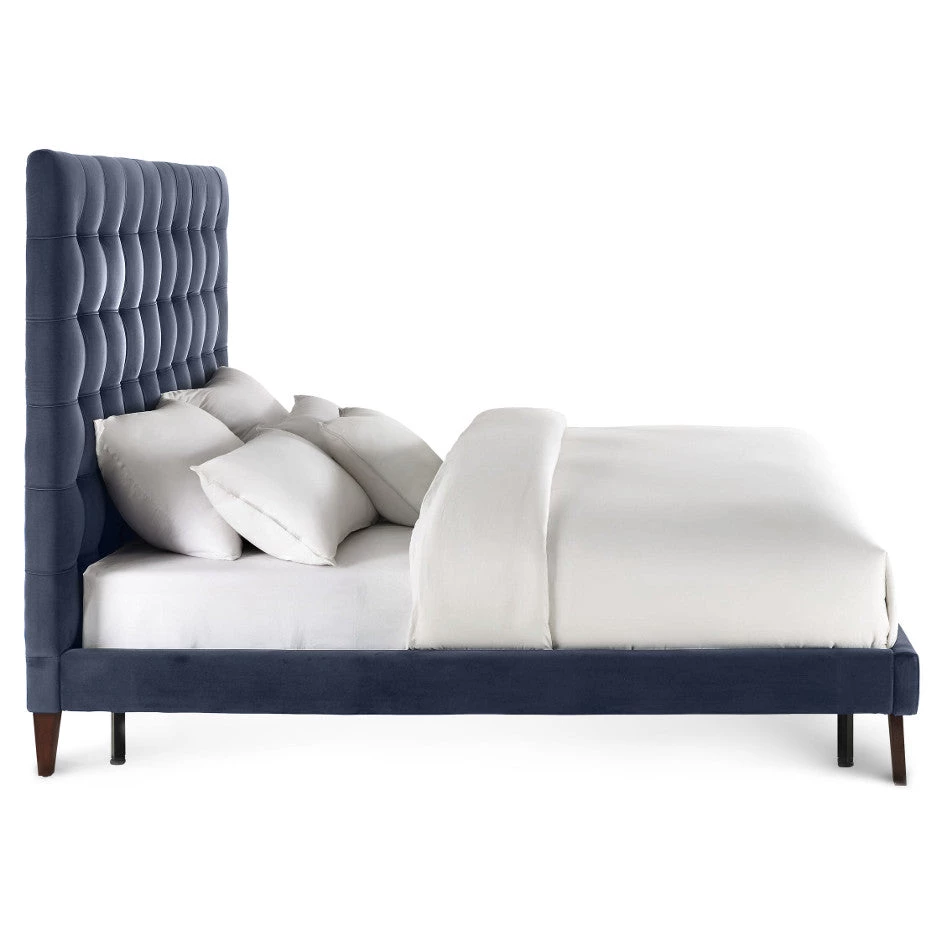 TOV KEANE GRAY VELVET BED Bedroom 2 TOV KEANE GRAY VELVET BED Bedroom