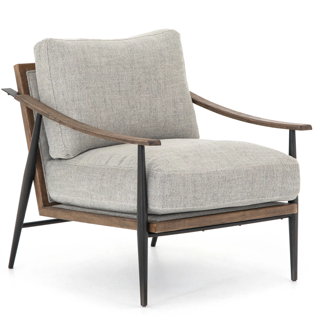 FOUR HANDS Furniture KENNEDY ARM CHAIR: GREY TWILL 1 FOUR HANDS Furniture KENNEDY ARM CHAIR: GREY TWILL