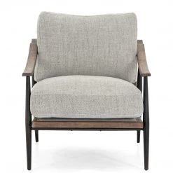 FOUR HANDS Furniture KENNEDY ARM CHAIR: GREY TWILL