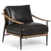 FOUR HANDS KENNEDY ARM CHAIR: SONOMA BLACK LEATHER Furniture