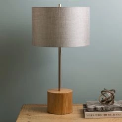 SURYA Lighting FINN LAMP: NATURAL