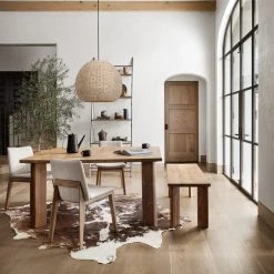 FOUR HANDS KIMBALL 60" SQUARE DINING TABLE