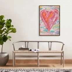 L ART "KIND HEART" CANVAS ART