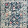 SURYA KINDRED DISTRESSED RUG: BLUE