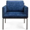 TOV KLEIN NAVY VELVET ARM CHAIR Living Room