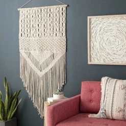 SURYA GILA MACRAME WALL TAPESTRY Wall Sculptures + Decor