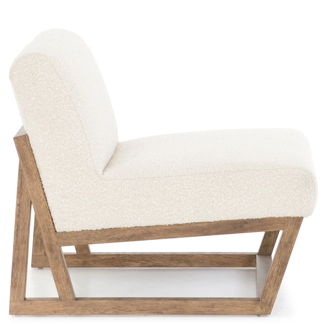 FOUR HANDS KNOLL NATURAL BOUCLÉ SLIPPER CHAIR Furniture 2 FOUR HANDS KNOLL NATURAL BOUCLÉ SLIPPER CHAIR Furniture