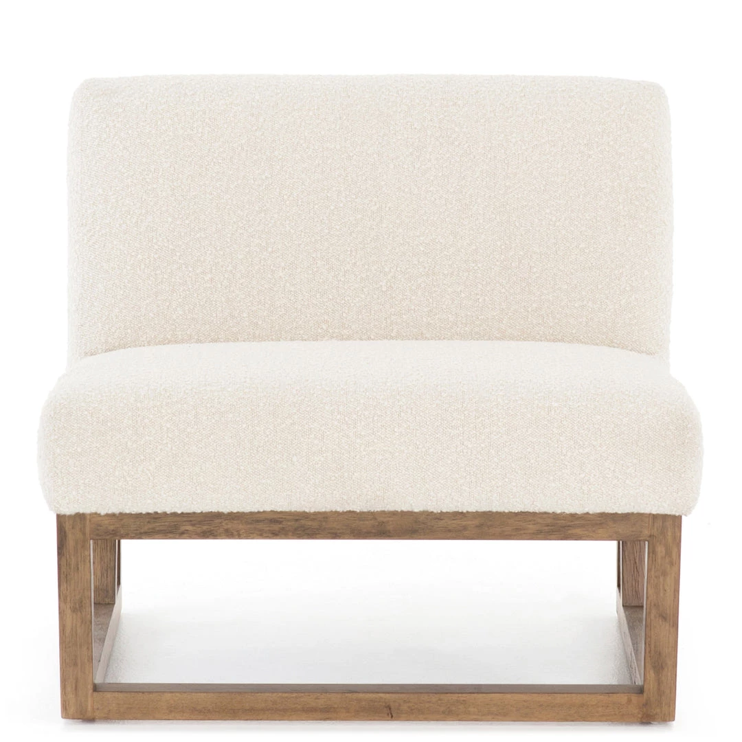 FOUR HANDS KNOLL NATURAL BOUCLÉ SLIPPER CHAIR Furniture 1 FOUR HANDS KNOLL NATURAL BOUCLÉ SLIPPER CHAIR Furniture