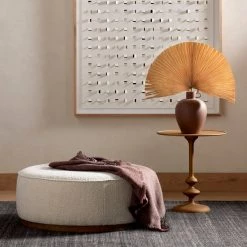 FOUR HANDS SINCLAIR BOUCLE UPHOLSTERED COCKTAIL OTTOMAN Furniture