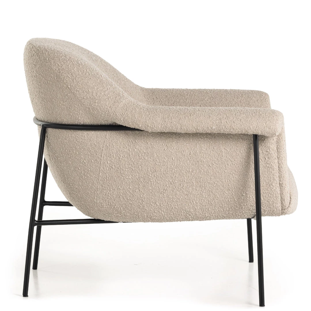 FOUR HANDS SUERTE CHAIR: NATURAL SAND BOUCLÉ 4 FOUR HANDS SUERTE CHAIR: NATURAL SAND BOUCLÉ