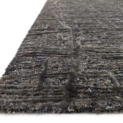 LOLOI JUNEAU 05 WOOL + VISCOSE RUG: CHARCOAL