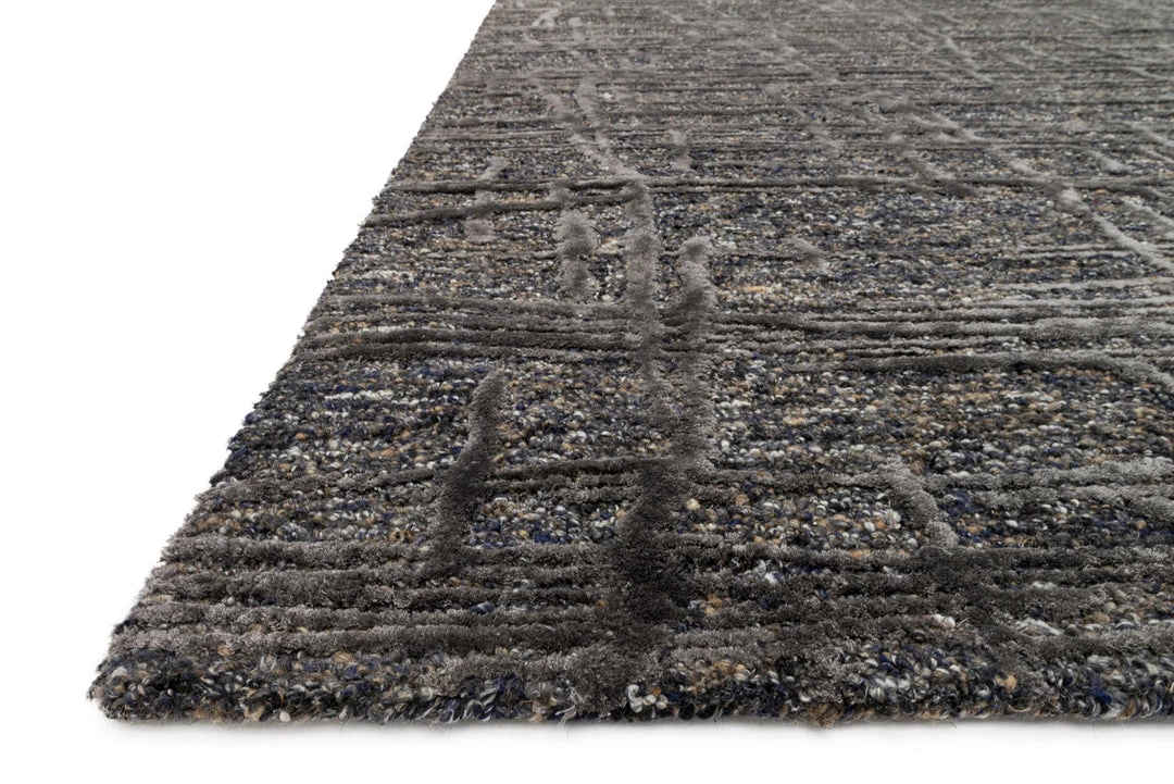 LOLOI JUNEAU 05 WOOL + VISCOSE RUG: CHARCOAL 2 LOLOI JUNEAU 05 WOOL + VISCOSE RUG: CHARCOAL